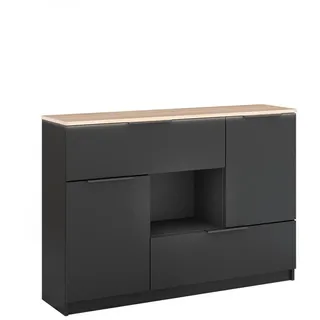 Vicco Betti 120 x 83,6 cm Anthrazit/Sonoma