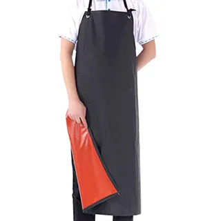 Omenluck 1 Stück wasserdichte Lederschürze Ölbeständigkeit Industrie Werkstatt Gummi Chef Küche Schürze