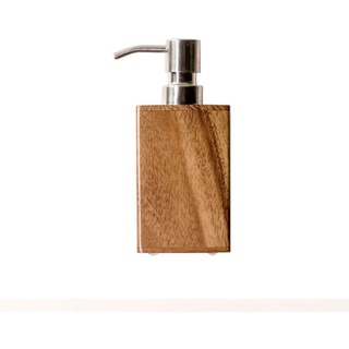 QTBH Seifenspender Hochwertiges Holz-Flaschen-Badezimmer mit hoher Kapazität Presse Seifenspender Haushaltsdusche-Duschgel-Gel-Shampoo-Box Flüssigseifen-Spender Spülmittel-Spender