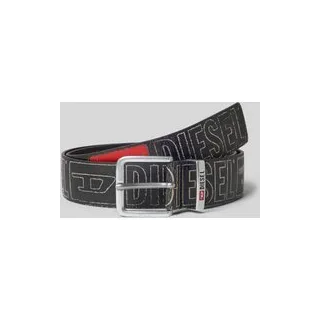 Ledergürtel aus echtem Leder, Black, 90
