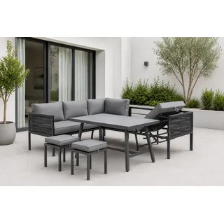 Gardissimo Aruba Dining Eck Lounge Set 3 in 1 Gartenlounge mit Ecksofa