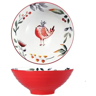 Ramen Schüssel, Großer Vogel Japanischer Schüssel mit Stäbchen 900ml, Vintage Ramen Bowl Salatschüssel, Persönlichkeit Suppenschüssel für Müsli, Udon Nudel, Vorspeise