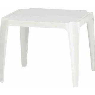 PROGARDEN Tavolo Kindertisch 50 x 50 x 44 cm weiß