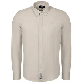 La Martina Langarmhemd MCC006 Herren Klamotte, Dress, Business, Freizeithemd, Anzug beige S