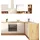 Winkelküche Hilde L-Form 220 cm weiß