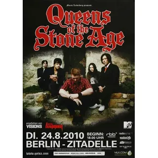 Queens of The Stone Age - Songs for Berlin, Berlin 2010 » Konzertplakat/Premium Poster | Live Konzert Veranstaltung | DIN A1 «