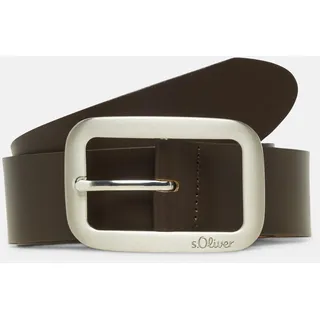 s.Oliver Taillengürtel Leder 100 Braun