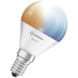 LEDVANCE SMART+ WiFi 4,9-W-LED-Lampe P40, E14, 470 lm, Tunable White, dimmbar, Alexa, App