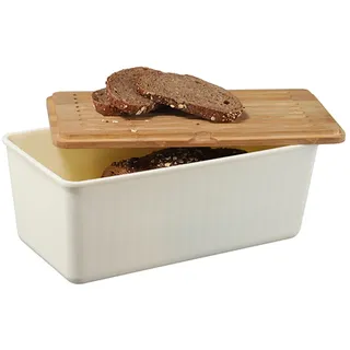 Brotkasten Brotbox Aufbewahrung Brot Kasten mit Deckel Schneidebrett Holz