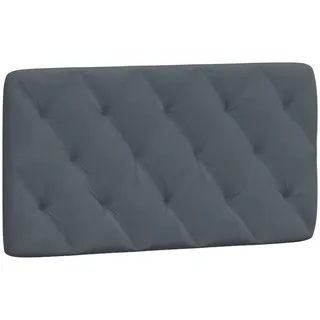 vidaXL Kopfteil-Kissen Dunkelgrau 100 cm Samt