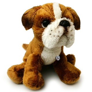 Boxer Bulldogge Kuscheltier Hund Plüschtier Schnuffelhund TONY