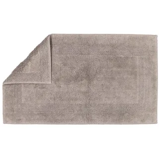 CAWÖ Badteppich Luxus Badteppich 1000 Grau 60 x 100 cm