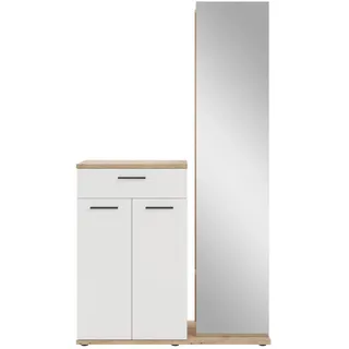 Bega Consult Garderoben-Set Kompaktgarderobe 105 x 188 x 38 cm Weiß