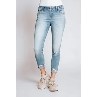 Regular-fit-Jeans ZHRILL "NOVA" Gr. 28, N-Gr, blau (light blue) Damen Jeans Ankle 7/8 im 5-Pocket-Style
