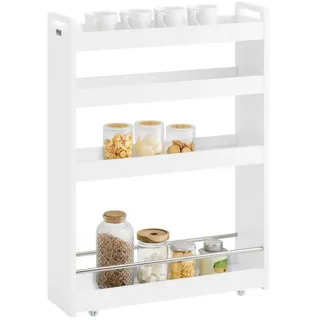 SoBuy Küchenwagen mit 4 Shelves Weiß