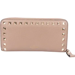 Valentino Valentino Grained Calfskin Rockstud Zip Around Wallet Koffer24