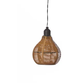 Luxform Hängeleuchte Luxform Hanging Lamp Rattan, LED fest integriert, Warmweiß, LED-Hängeleuchte, batteriebetrieben, warmweiß braun