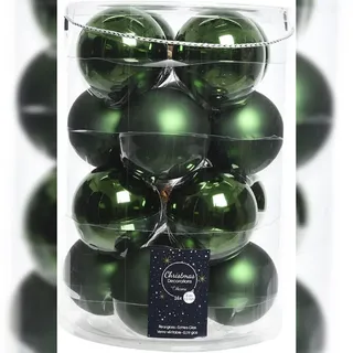 Kaemingk Weihnachtsbaumkugeln Glas 8cm, Matt & Glänzend, Hochwertige Weihnachts-Deko