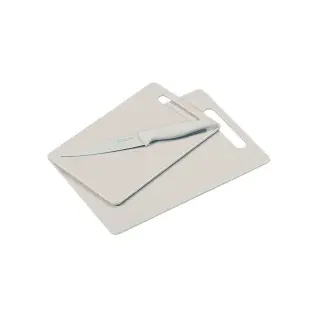 Kesper Schneidebrett inkl. Messer, 3-teilig 30496 , 1 Set, Farbe: beige