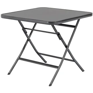Gardissimo GARDA Gartentisch Klapptisch 80x80cm klappbar anthrazit