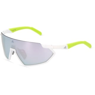 Adidas SP0041 Unisex-Sonnenbrille Vollrand Monoscheibe Kunststoff-Gestell, weiß