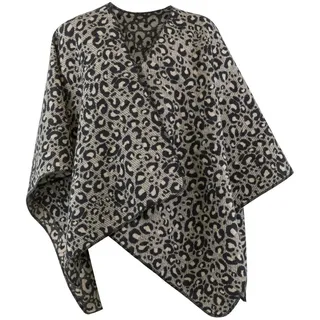 David Fussenegger Poncho Silvretta 'Leo' 70 x 140 cm Anthrazit
