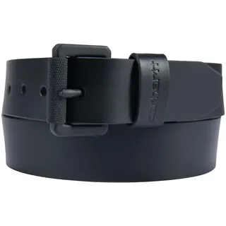 Carhartt Herren-Gürtel aus Leder, erhältlich in verschiedenen Ausführungen, Farben und Größen, Schwarz-schwarze Schnalle, 40 - 40