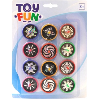 Toy Fun - Toy Fun Laser Kreisel  12 Stück