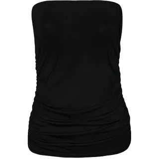 WearAll Bandeau-Top für Damen, trägerlos, ärmellos, Größe 42-46, Schwarz, Schwarz , 38-40 - 38-40