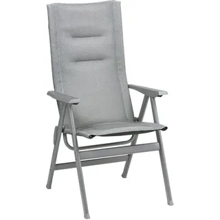 Lafuma MOBILIER - Hochlehner - Gepolsterter Klappstuhl - Zen-it - BeComfort® - Grau Silver LFM2831_8901-5 Jahre Garantie