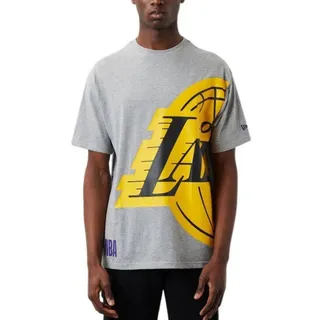 New Era T-Shirt T-Shirt New Era Half Logo Los Angeles Lakers grau XL (58/60)