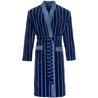 Bugatti Bademantel Antonio, Blau, Textil, ISO 9001, Oeko-Tex® Standard 100, Taschen, modische Optik, Badtextilien, Bademäntel