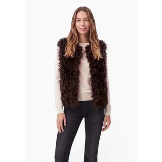 street one studio Street One Fake Fur Weste mit Knopfleiste - Rot