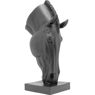 Kare Design Deko Objekt Horse Face, Pferdekopf, Tierfigur, Schwarz, Artikelhöhe 57cm