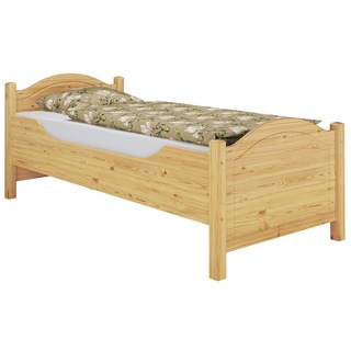 ERST-HOLZ Bett Seniorenbett extra hoch 90x200 mit Federleisten, Kieferfarblos lackiert beige