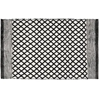 Wenko Badematte Tara Schwarz/Weiß 80 x 50 cm