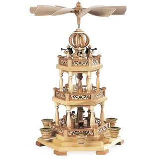 Müller GmbH Müller Pyramide Heilige Geschichte mit Engel natur 30x27x44cm