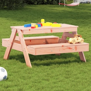 Design Picknicktisch für Kinder 88x97x52 cm Massivholz Douglasie, Gartentische 2024 Neu