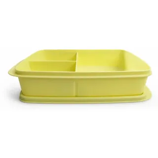 TUPPERWARE To Go Lunchbox 1 L gelb mit Trennwand Clevere Pause Schule - Gelb