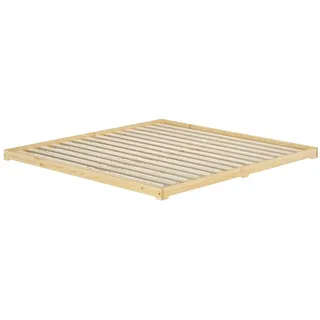 Erst-Holz Futonbett 200 x 200 cm Braun