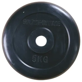 Sport-Thieme Hantelscheibe Gummiert Hantelscheibe 5 kg schwarz