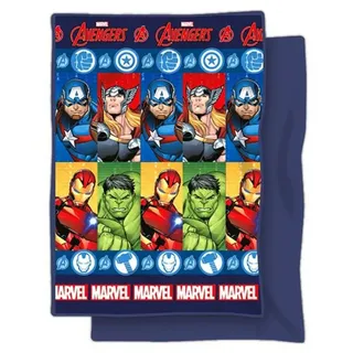 Wohndecke Tagesdecke 150x250 cm Marvel Steppdecke für Kinderzimmer, The AVENGERS bunt
