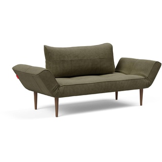 INNOVATION LIVING Schlafsofa Zeal Styletto dunkel Cord Pine Green