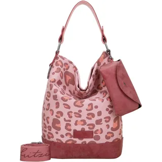Fritzi aus Preußen Izzy07 Olga Schultertasche Baumwolle Pink/Rosa/Rot