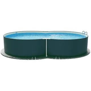 Planet Pool Stahlwandpool achtform 470 x 300 x 120 cm