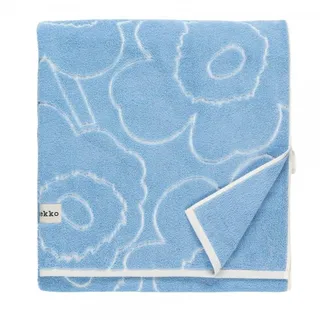 Marimekko Piirto Unikko Bath Towel 100x160 cm, lt.Blue, Off White