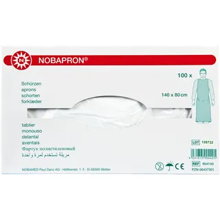 NOBAPRON Schürze Weiß aus PE-Folie
