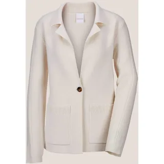 Madeleine Strickjacke aus Merinowolle und Kaschmir Weiß 38