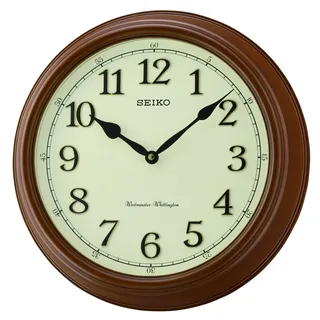 SEIKO QXD214B Westminster/Whittington Dual Chime Wanduhr, Braun