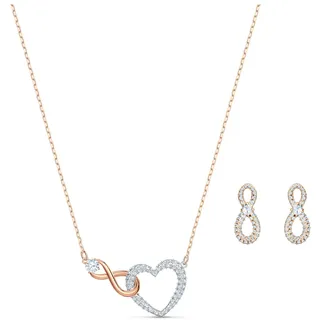 Hyperbola Set, Unendlichzeichen und Herz, Weiß, Metallmix | OS